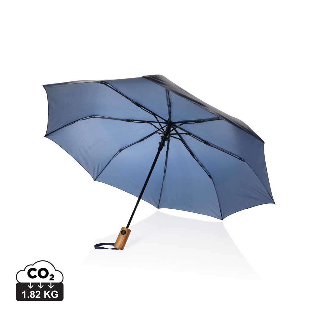 Mini parapluie publicitaire auto 21" Kaycey Bleu marine